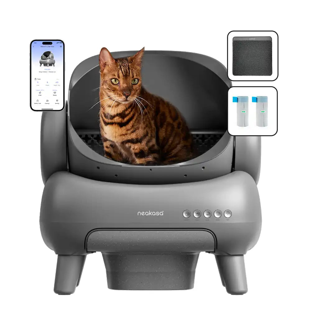 M1 Open-Top Self-Cleaning Cat Litter Box