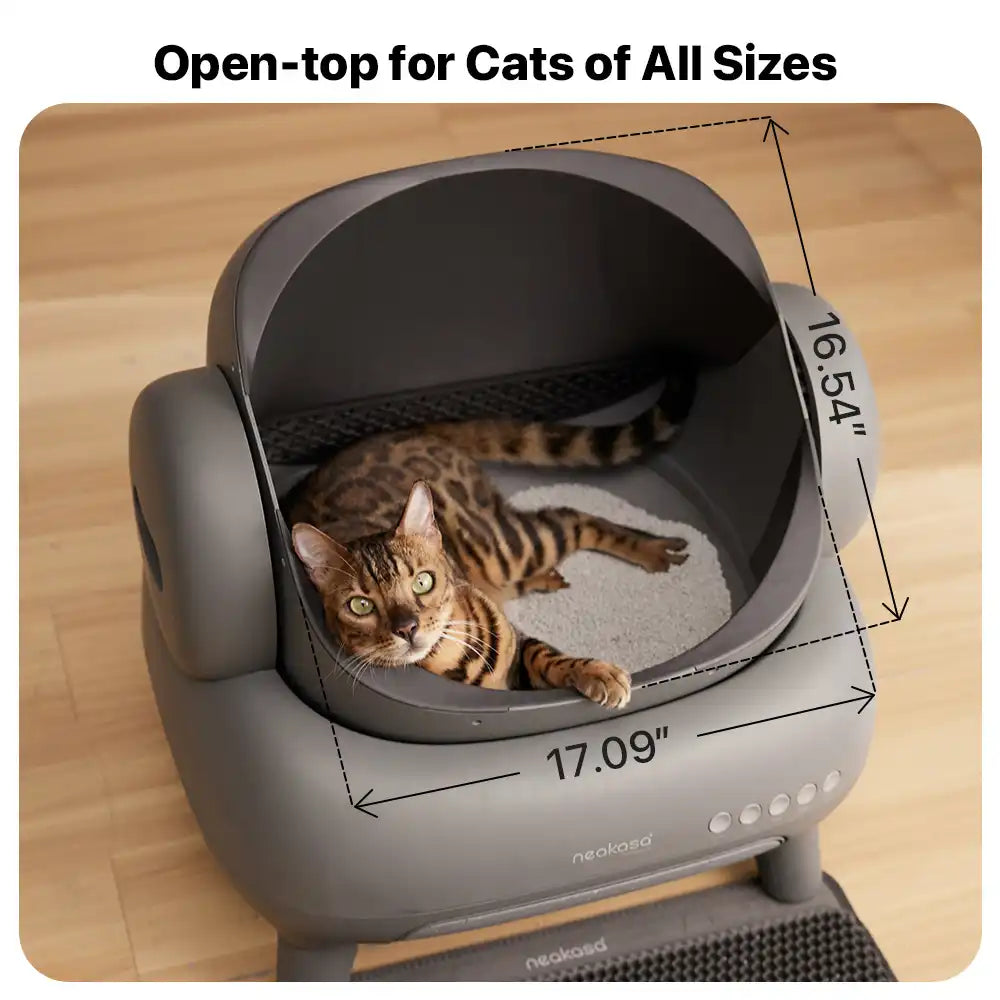 M1 Open-Top Self-Cleaning Cat Litter Box
