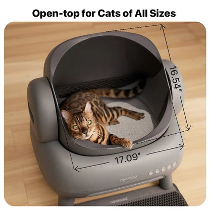 M1 Open-Top Self-Cleaning Cat Litter Box
